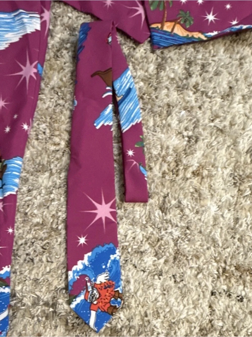 Men's Christmas Magenta Printed Suit 4 pc set- Bold Statement Set 48R or 4XL
